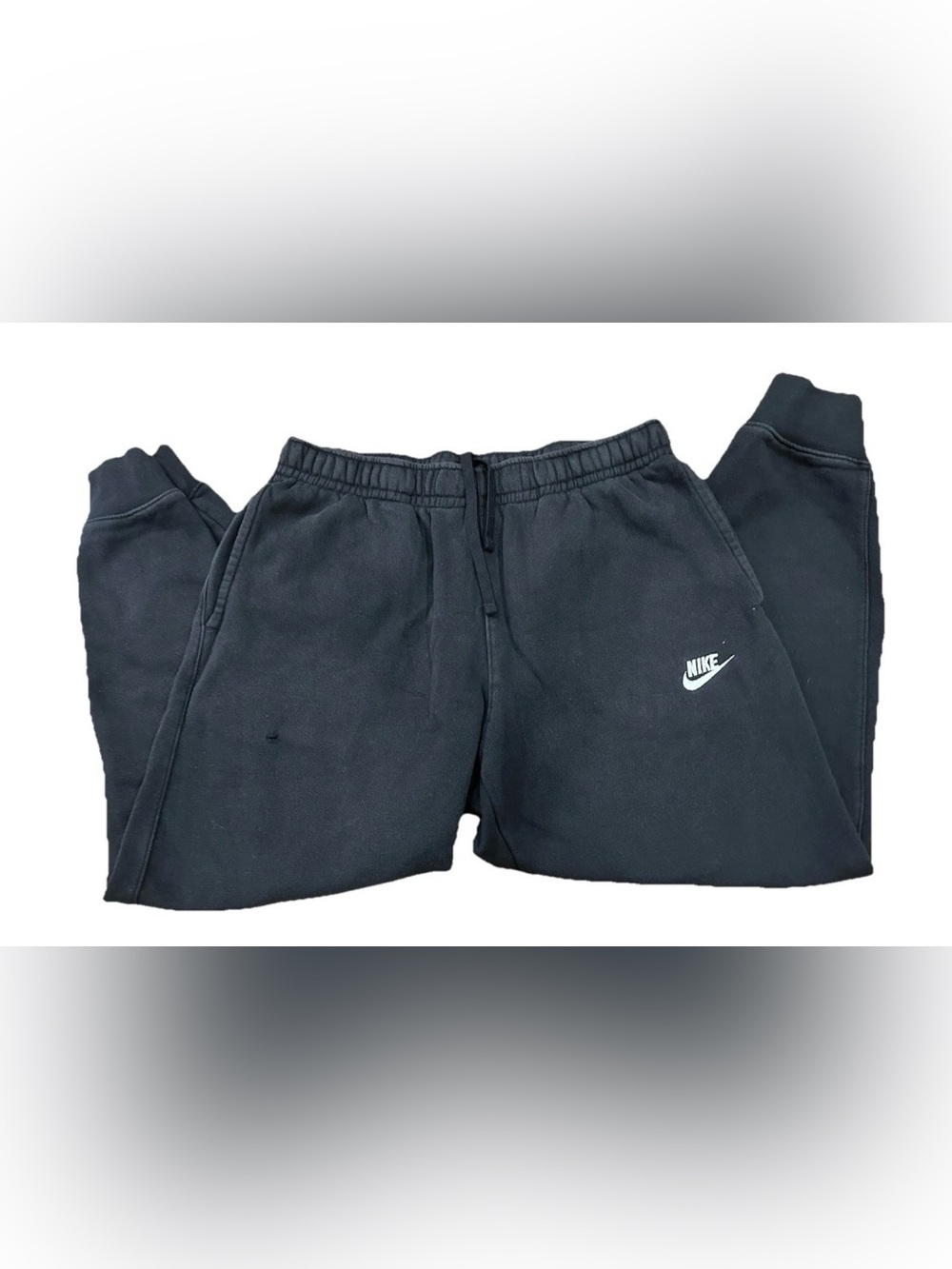 Nike Mens Sweatpants Size Large Black Fleece Jogger Casual Athletic Pants - Picture 1 of 11